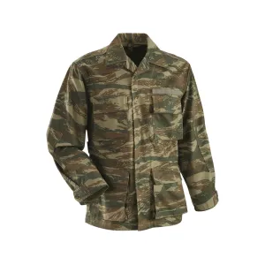 Military Surplus Greek BDU Field Jacket Grade 2 Lizard Camo XL