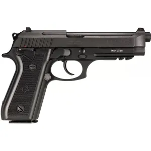 Taurus 92 9mm Luger Pistol 5" Barrel 17+1 Round Blued Slide Black Grip Blued Frame