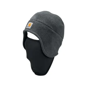 Carhartt Mens Fleece 2-in-1 Beanie Charcoal Heather