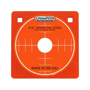 Champion Center Mass Steel 1/4" AR500 8" Square