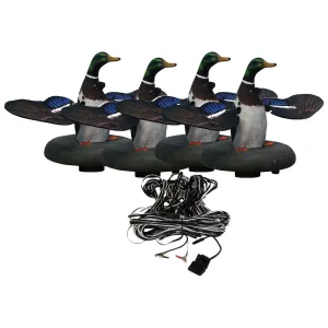 Higdon Floating Flasher 2 Plug N Hunt Drake 4 Unit Hard Wired Motion Duck Decoy System
