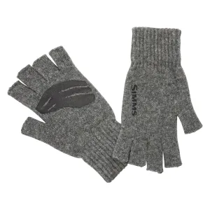 Simms Men's Wool Fingerless Fishing Gloves Steel Large/XL