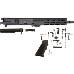 AR-STONER AR-15 Pistol Build Kit with Upper Receiver Assembly 5.56x45mm NATO 10.3" Barrel M-LOK Handguard, Complete Lower Receiver Parts Kit