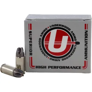 Underwood Platinum Edition Xtreme Defender 9mm Luger +P+ Ammo 90 Grain Lehigh Xtreme Defense Lead Free Box of 20