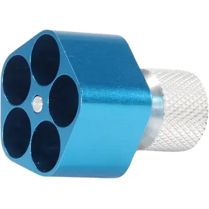 Lyman Competition Revolver Speedloader S&W J Frame 38 Special, 357 Magnum 5 Shot Aluminum Blue