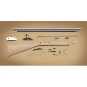 Traditions Frontier Flintlock Rifle Kit 50 Caliber 28" Raw Barrel Hardwood Stock