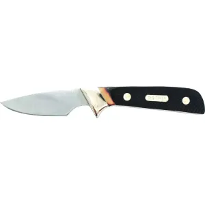 Old Timer Lil' Finger Fixed Blade Knife 2.5" Drop Point 7Cr17MoV Polished Blade Polymer Handle Brown