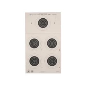 NRA Official Smallbore Rifle Target A-23/5 50-Yard Paper 100PK