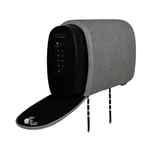 The Headrest Safe Company Slide Headrest Safe and Non-Safe Bundle Dark Gray Cloth