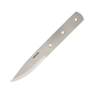 Condor Knives Woodlaw Blade Blank Fixed Blade Knife 4" Drop Point 1075 Polished Blade 1075 Handle Natural