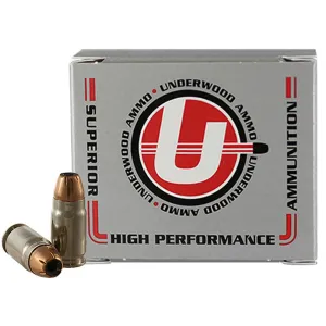 Underwood 400 Cor-Bon Ammo 150 Grain Nosler Sporting Handgun Jacketed Hollow Point Box of 20