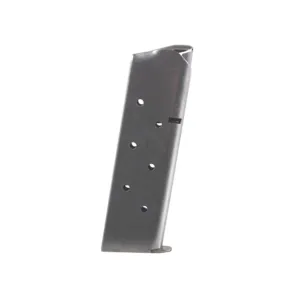 Metalform 1911 Government, Commander Magazine 45 ACP 7-Round Stainless Steel Matte Round Follower Welded Base