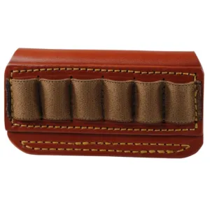 Gould & Goodrich Cartridge Belt Slide Ammo Carrier Taurus Judge or S&W Governor 6-Round Leather Brown