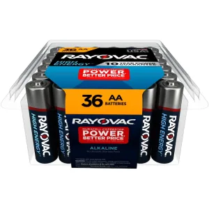 Rayovac High Energy Battery AA 1.5 Volt Alkaline 36PK
