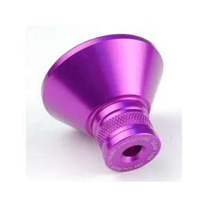 Precision Hardcore Gear Powder Funnel 243 Caliber, 6mm Machined Aluminum Purple