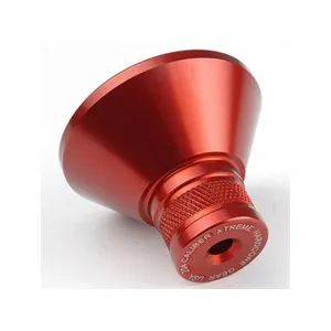 Precision Hardcore Gear Powder Funnel 204 Caliber Machined Aluminum Red