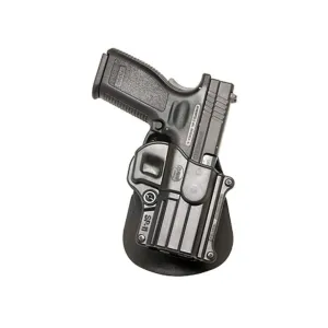Fobus Paddle OWB Holster Right Hand HK P2000, Springfield XD Service 4" Polymer Black