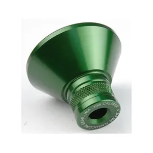 Precision Hardcore Gear Powder Funnel 308 Caliber Machined Aluminum Green