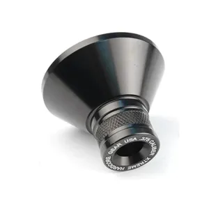Precision Hardcore Gear Powder Funnel 375 Caliber Machined Aluminum Black