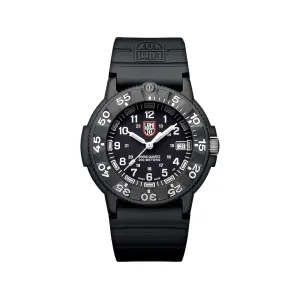Luminox Original Navy Seal Watch Carbon Compound Case/Rubber Band Black/White