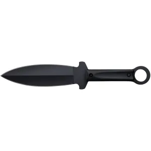 Cold Steel Shanghai Shadow Fixed Blade Knife 7" Spear Point 1055 Black Blade Polypropylene Handle Black