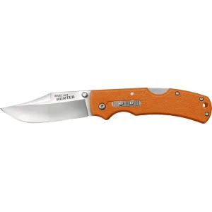 Cold Steel Double Safe Hunter Pocket Knife 3.5" Clip Point 8Cr13MoV Stainless Blade Glass Reinforced Nylon (GRN) Handle Orange