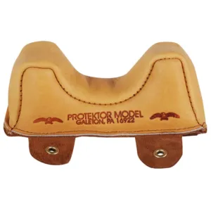Protektor Owl Ear Rifle Front Shooting Rest Bag Medium Leather Tan Filled
