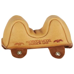 Protektor Owl Ear Rifle Front Shooting Rest Bag Narrow Leather Tan Filled