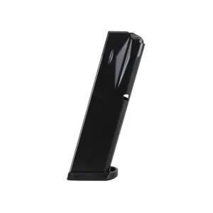 Mec-Gar Optimum Magazine with Base Pad for Taurus PT92, PT99 9mm 18-Round Steel Anti-Friction Black
