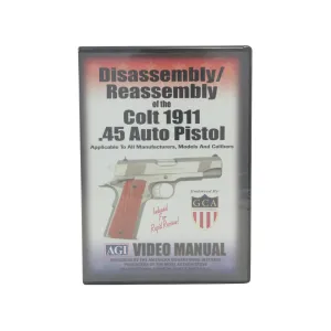 American Gunsmithing Institute (AGI) Disassembly and Reassembly Course Video "Colt 1911 .45 Auto Pistols" DVD