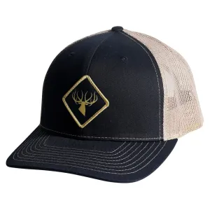 Kings Camo Men's Diamond Elk Patch Hat Navy/Khaki One Size Fits Most