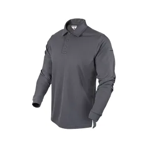 Condor Men's Performance Long Sleeve Polo Shirt Graphite Large