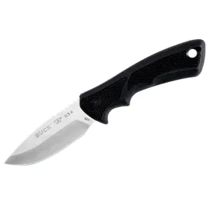 Buck Knives 684 BuckLite Max II Fixed Blade Knife 3.25" Drop Point 420HC Tumble Blade Dynaflex Rubber Handle Black