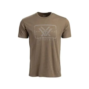 Vortex Optics Men's Trigger Press Short Sleeve Crew Neck T Shirt Coyote Heather Large