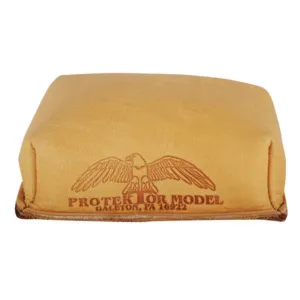 Protektor Small Brick Rear Shooting Rest Bag Leather Tan Filled
