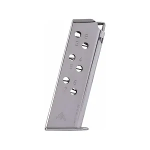 Mec-Gar Magazine for Walther PPK 32 ACP 7-Round with Standard Floor Plate Steel Nickel