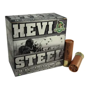 Hevi-Shot Hevi-Steel Waterfowl 12 Gauge Ammo 2-3/4" #3 Steel Shot 1-1/8 oz Box of 25