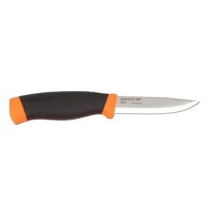 Morakniv Companion HD Fixed Blade Knife 4.1" Clip Point Carbon Polished Blade Polymer Handle Black/Orange