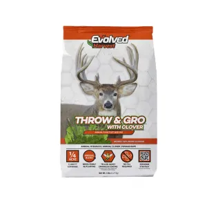 Evolved Harvest Throw & Gro With Clover Food Plot Seed 5 lb