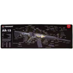 Tekmat Ultra 44 AR-15 Cut Away Gun Cleaning Mat Black