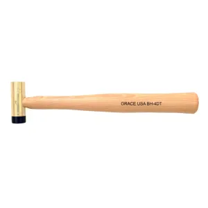 Grace USA Delrin Tip Brass Hammer 4 oz