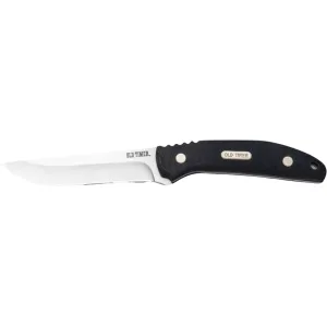 Old Timer 993 Fixed Blade Knife 4" Drop Point Stainless Satin Blade G-10 Handle Black