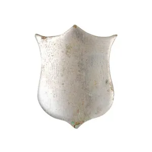 Galazan Stock Shield 13/16" x 5/8" Nickel Plated