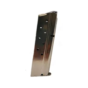 Metalform 1911 Government, Commander Magazine 10mm Auto 8-Round Stainless Steel Matte Round Follower Welded Base