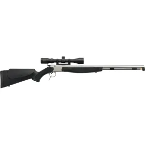 CVA Optima V2 50 Caliber Muzzleloading Rifle 26" Stainless Steel Barrel Black Stock with KonusPro 3-9x 40mm & Accessory Kit