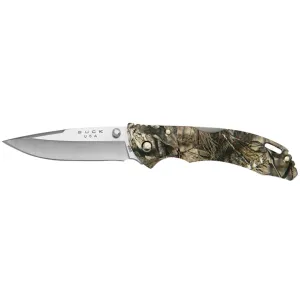 Buck Knives Bantam BLW Pocket Knife 3.125" Drop Point 420HC Steel Blade Nylon Handle Mossy Oak Country