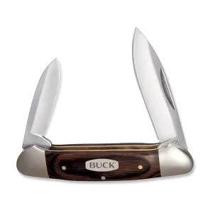 Buck Knives 389 Canoe Pocket Knife 2.5" Spear Point 420J2 Satin Blade Wood Handle