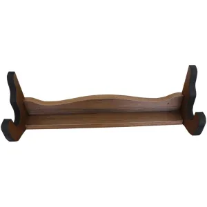 Rush Creek Creations Single Gun Wooden Gun Rack Walnut Laminate