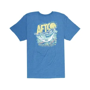 AFTCO Men's Shelter T Shirt Azure Heather XL