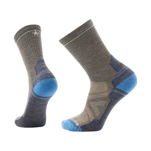 Smartwool Men's Hike Light Cushion Crew Socks Taupe-Laguna Blue Large